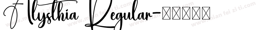 Alysthia Regular字体转换